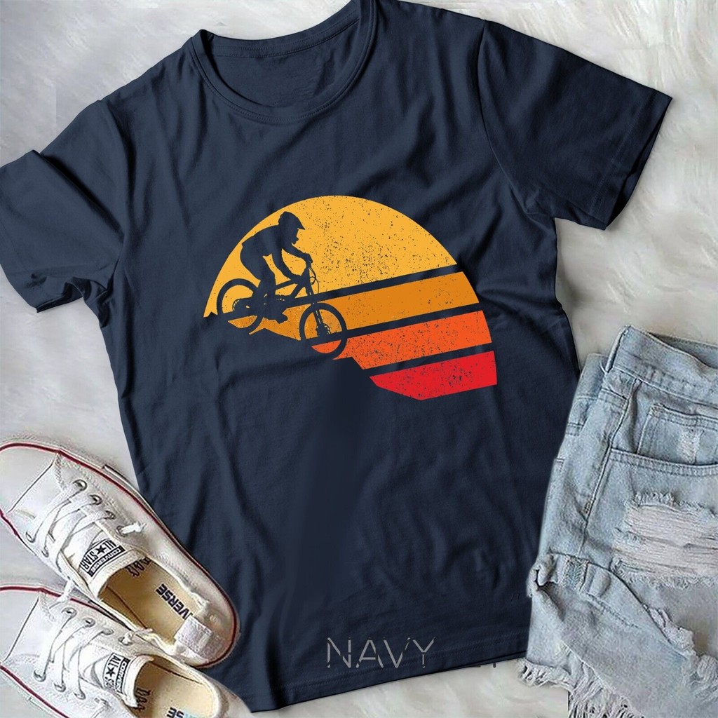 จักรยานเสือภูเขา Vintage Mtb Downhill ขี่จักรยาน Biker ของขวัญเสื้อยืด
