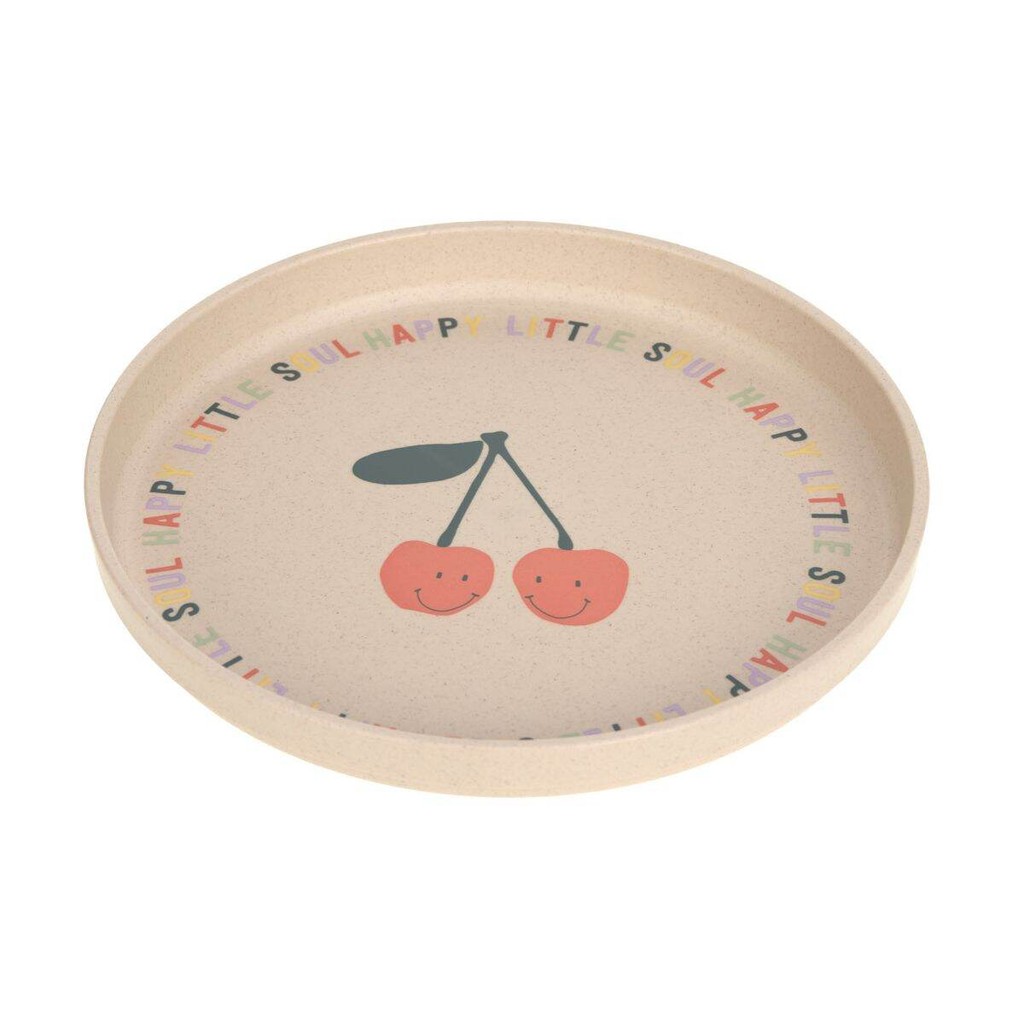 Lassig Plate Pp Happy Fruits Cherry