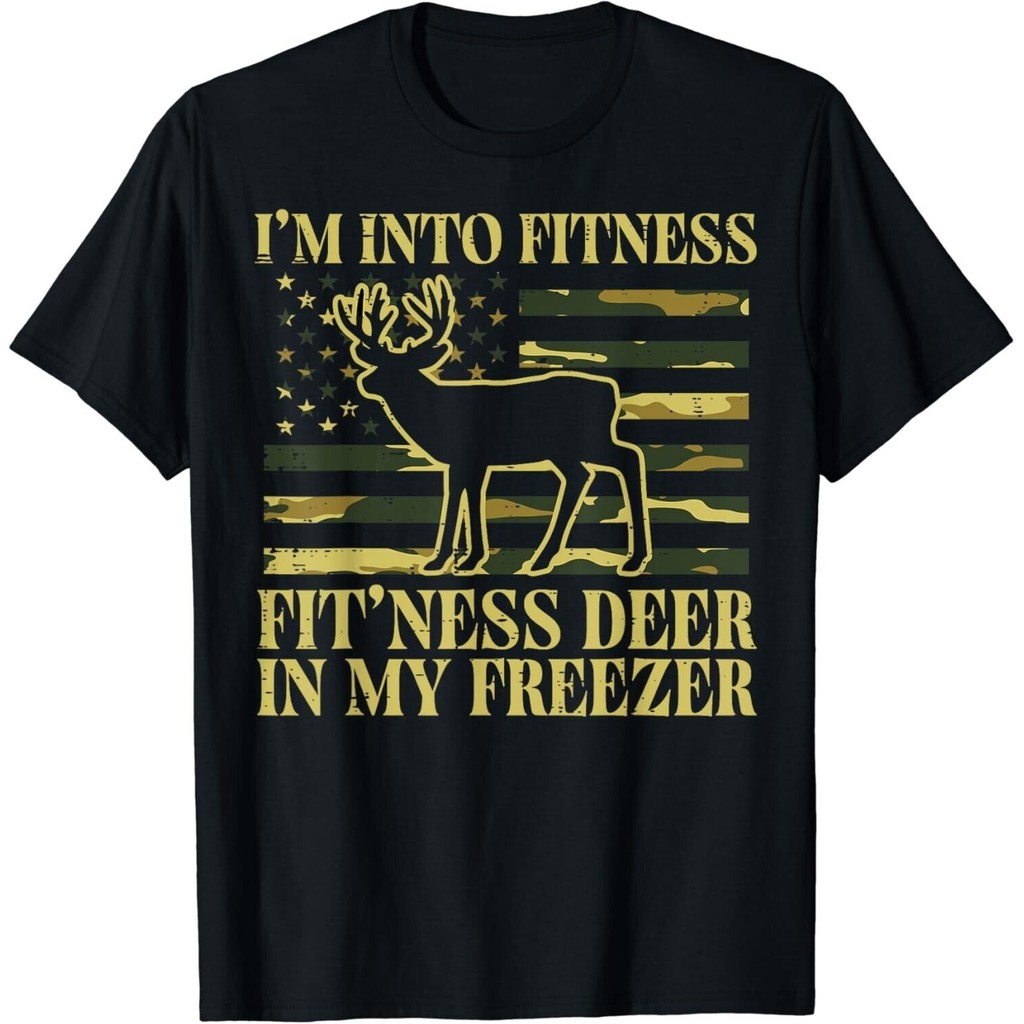 การล่าสัตว์ Im Into Fitness Fit Ness Deer Freezer เสื้อยืดผู้ชาย
