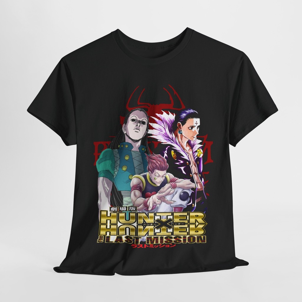 เสื้อยืดธีม_bold_Hunter_x_Hunter_พร้อมลายของ_gon,_killua_และ_hisoka