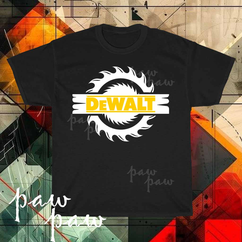 เสื้อยืดผู้ชาย Dewalt Logo Fun Size S ถึง 5XL
