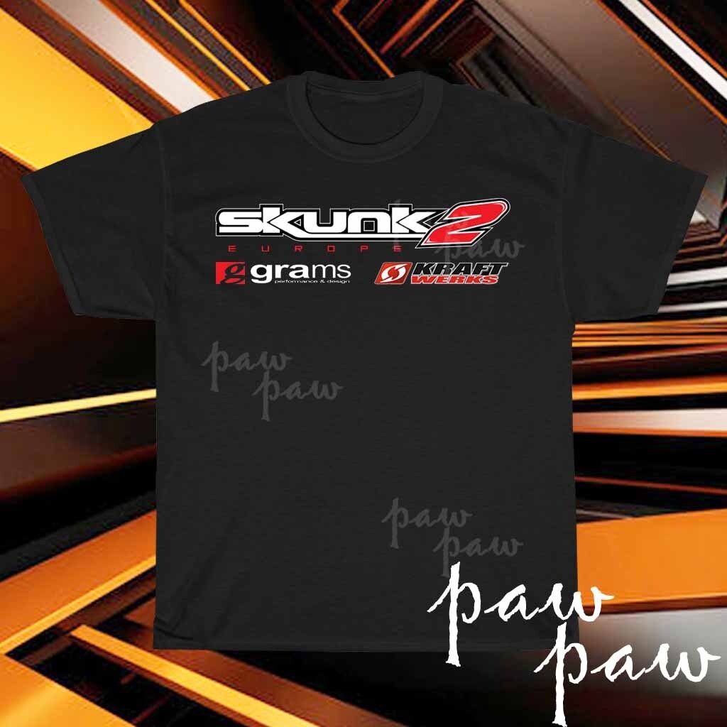 Skunk2 Racing Logo เสื้อยืดผู้ชาย Logo T-Shirt Funny Size S ถึง 5XL