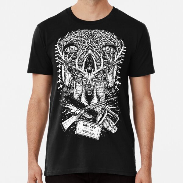 Evil Dead - เสื้อยืด Groovy - Ash Made In The Au/Usa เสื้อยืด