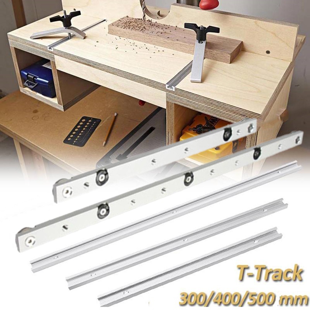 [CB] อลูมิเนียมอัลลอยด์ T-tracks Slot Miter Track และ Miter Bar Slider Table Saw Miter