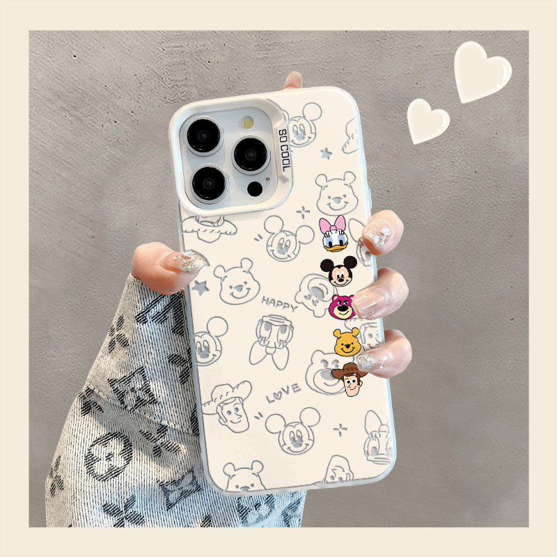 เคส Disney Line สำหรับ Vivo Y17 Y12 Y12S Y30 Y7S Y50 Y100 S10 S10E V23E V23 V25 V27 V29 X60 X70 X80 