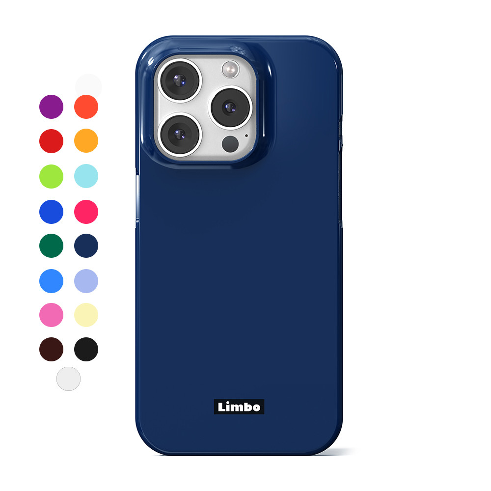 [17 สี] Limbo hard case iPhone 13/13 mini/13 Pro/13 Pro Max (กรมท่า)