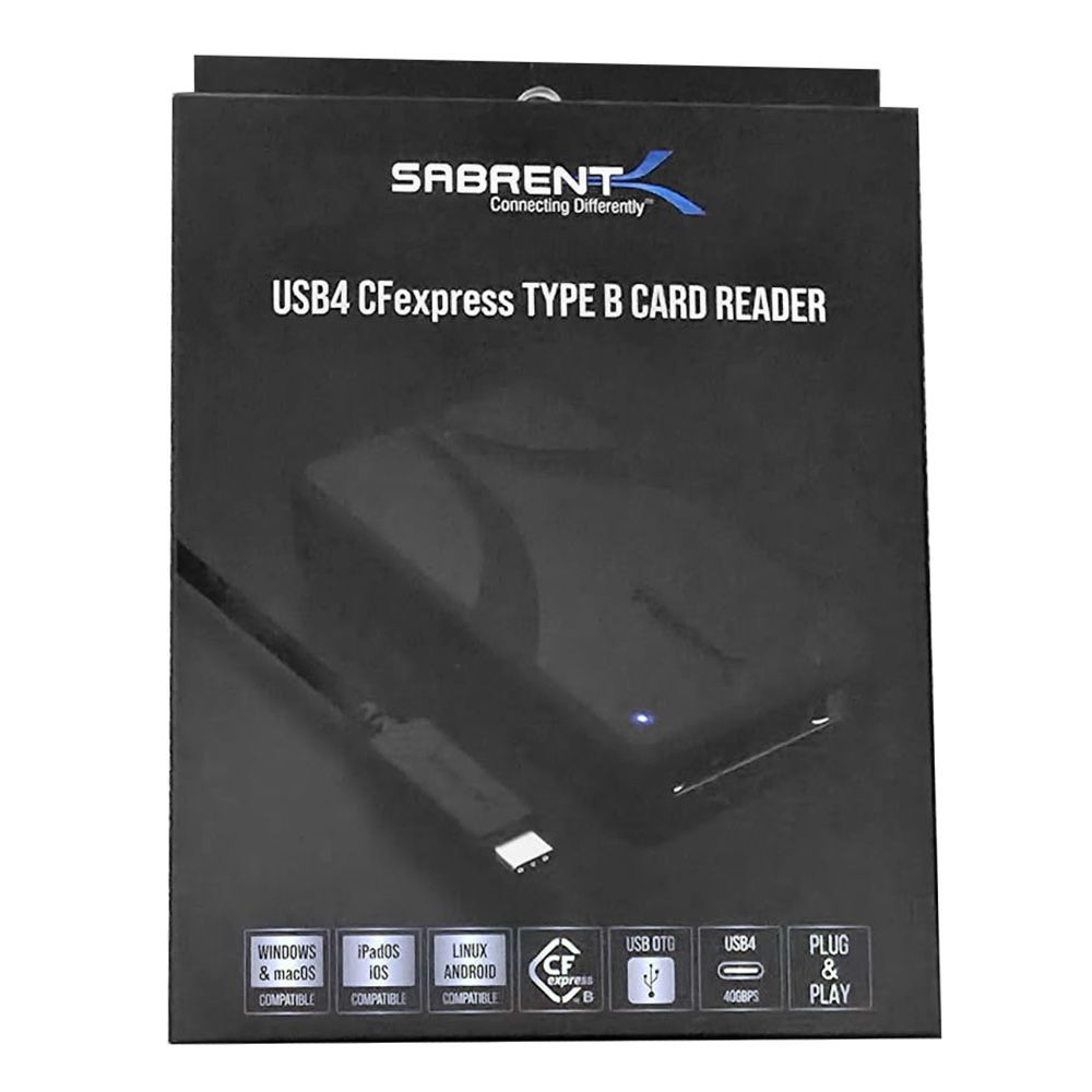 Sabrent USB4 CFexpress Type B Card Reader (CR-U4XB), up to 3500 MB/s