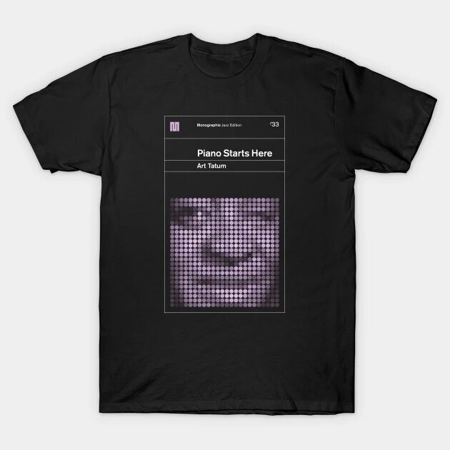 เสื้อเชิ๊ตพิมพ์ลาย Art Tatum สไตล์คลาสสิก