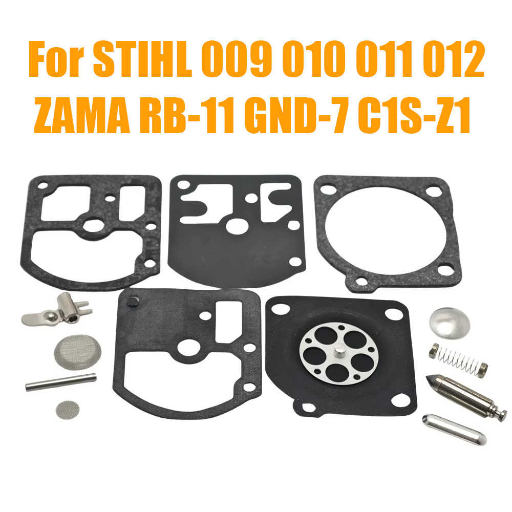 คาร์บูเรเตอร์ไดอะแฟรมปะเก็น Rebuild ชุดซ่อมสําหรับ STIHL 009 010 011 012 011AV & AVEO ZAMA RB-11 GND