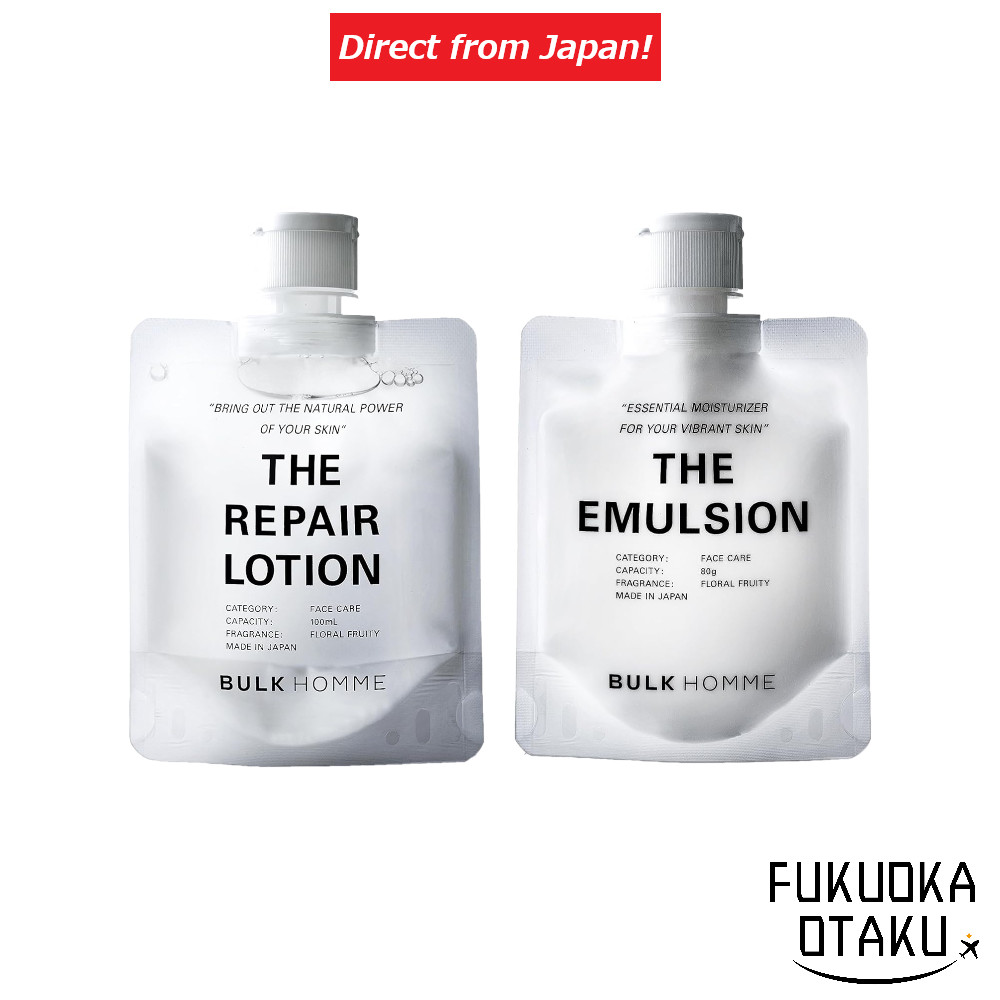 BULK HOMME THE REPAIR LOTION 100ml / THE EMULSION 80g – สกินแคร์สำหรับผู้ชาย 【ส่งตรงจากญี่ปุ่น】