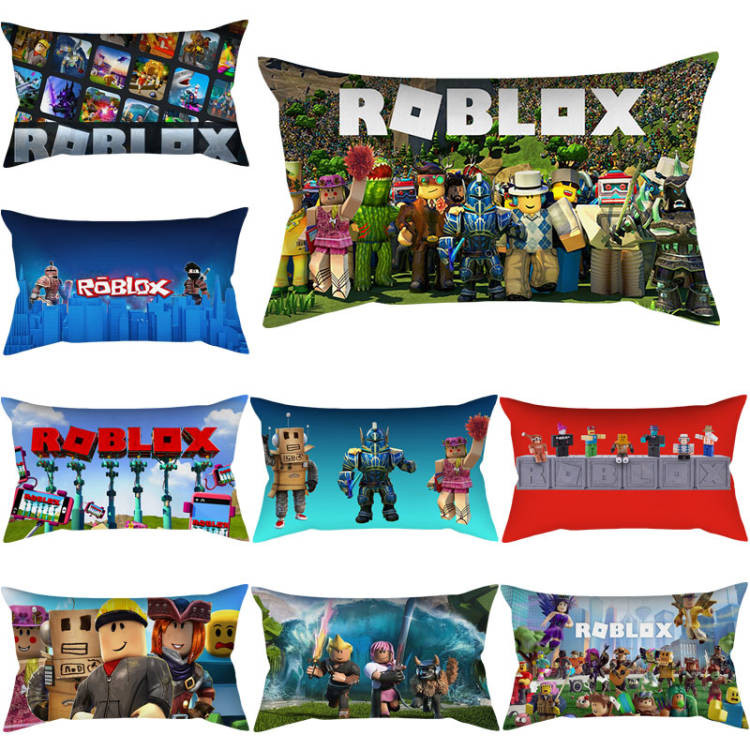 50x30 ซม./74x48 ซม. Massive ผู้เล่นหลายคนออนไลน์เกม Roblox รูปแบบด้านเดียวพิมพ์โยนหมอนฝาครอบรถ Cusion บ้านตกแต่งปลอกหมอน