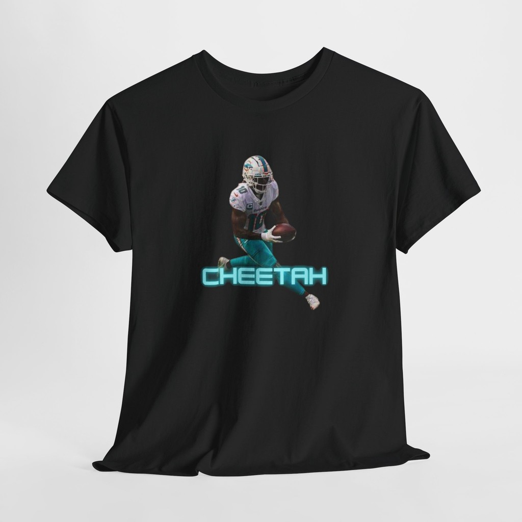 เสื้อยืด Tyreek Hill ลายเสือดาว สำหรับแฟนคลับ Miami Dolphins NFL