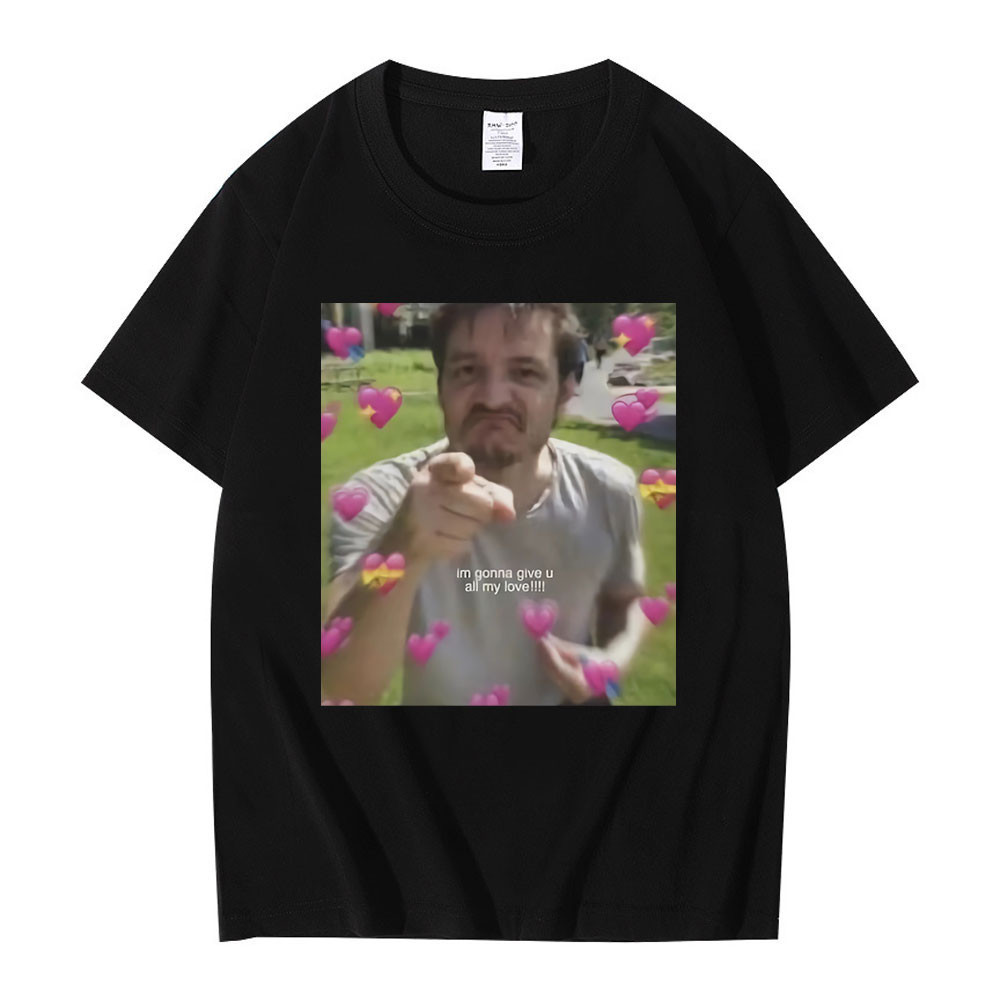 ตลก Pedro Pascal กราฟิกพิมพ์เสื้อยืดภาพยนตร์ TV Actor Pedro Pascal เสื้อยืดผู้ชายผู้หญิง Casual Cott