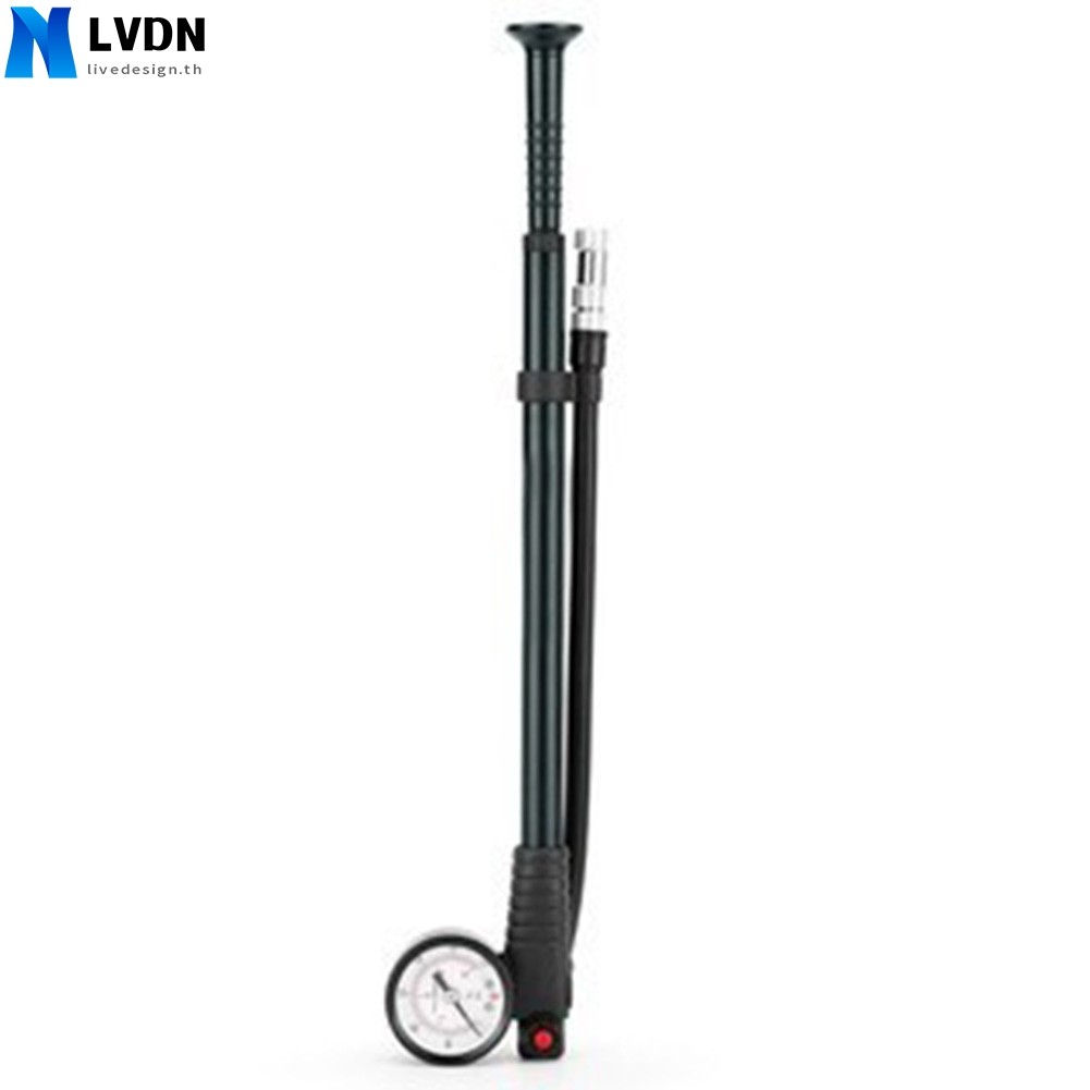 [LVDN] ที่สูบลมจักรยานพร้อมเกจวัดแรงดัน แรงดันสูง 300 Psi