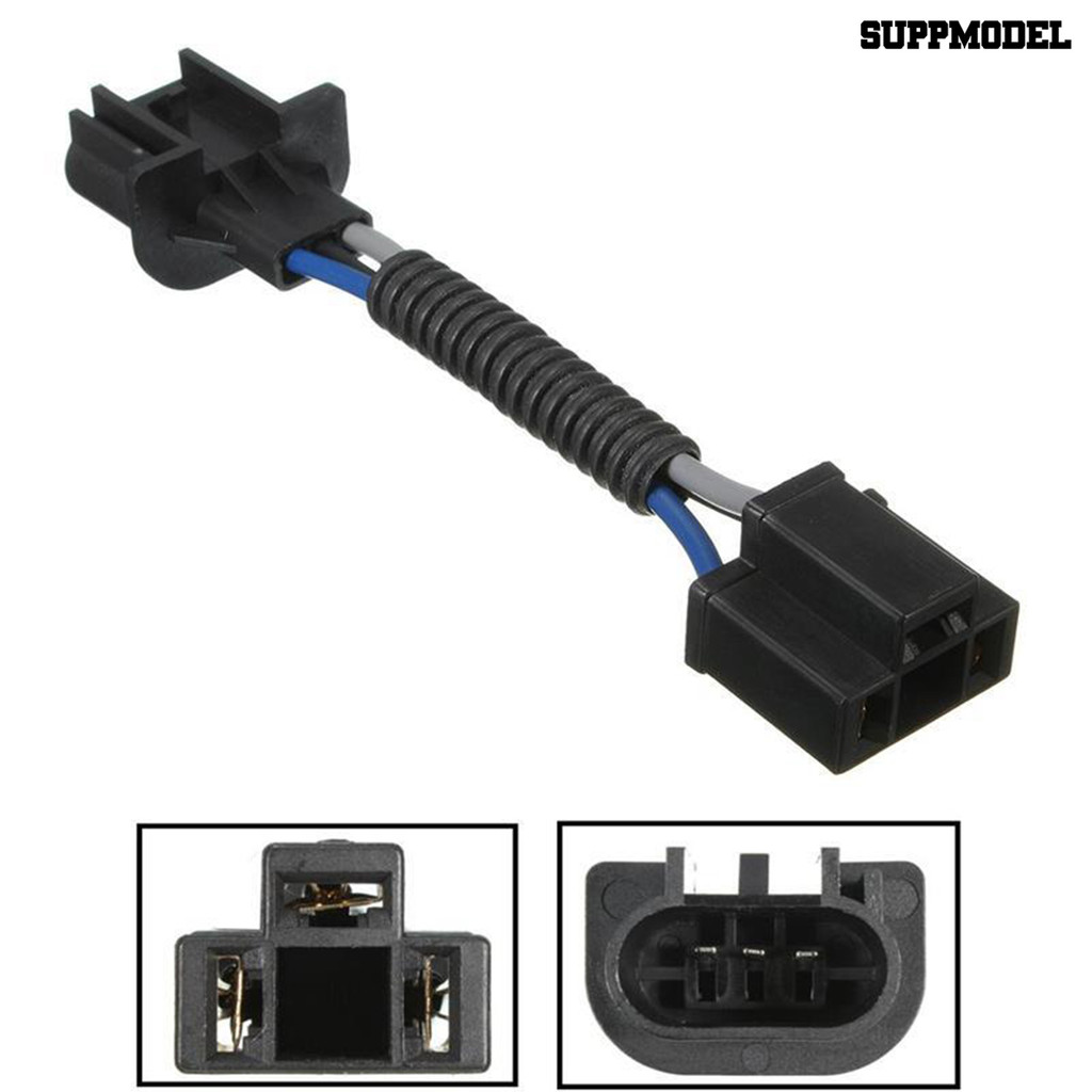 Suppmodel 2 ชิ้น H13 ถึง H4 ไฟหน้ารถ Conversion Connector ซ็อกเก็ตสายเคเบิลอะแดปเตอร์