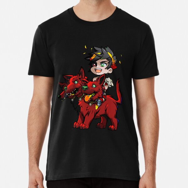 Hades - เสื้อยืดพรีเมียม พิมพ์ลาย Zagreus และ Cerberus ผลิตในสหรัฐอเมริกา