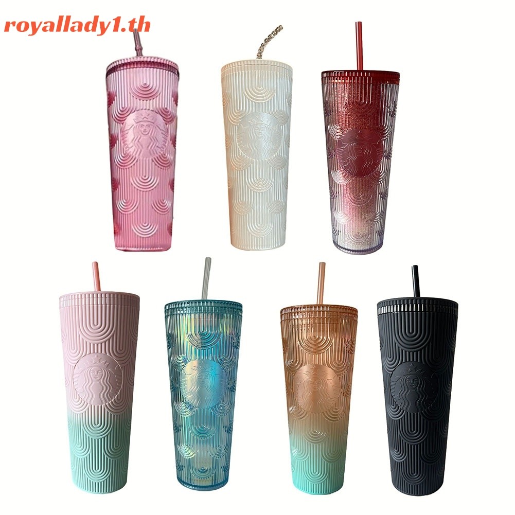 <ROLADY>สําหรับStarbucks Cup Siren Mermaid GoddessสําหรับAuroraถ้วยฟางความจุขนาดใหญ่ 700ml