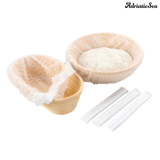 [COD]✰Banneton ขนมปัง Proofing ตะกร้า Liner ผ้าเกรดอาหาร Non-Stick Dough Liner สําหรับ Sourdough ชามขนมปังนํากลับมาใช้ใหม่ยืดหยุ่น