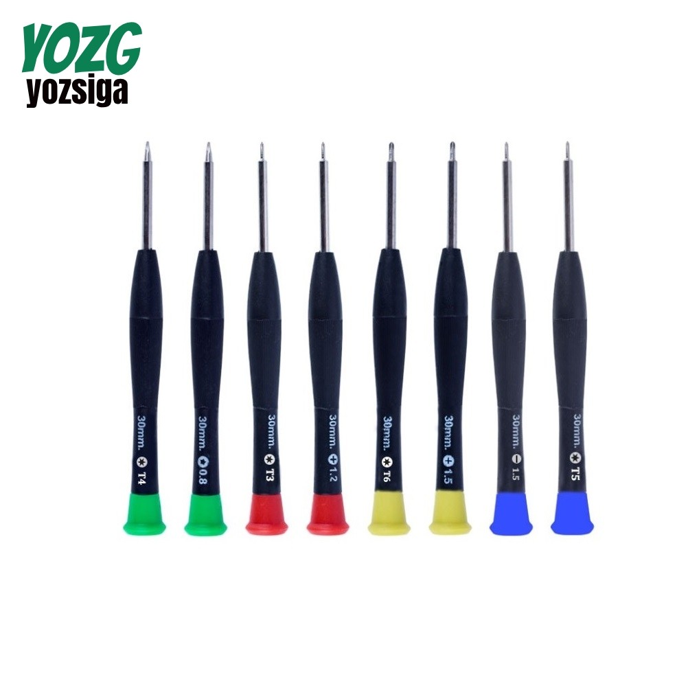 8 ชิ้น Precision Torx Cross ไขควงชุดซ่อมเครื่องมือ T3 T4 T5 PH000 SL1.5