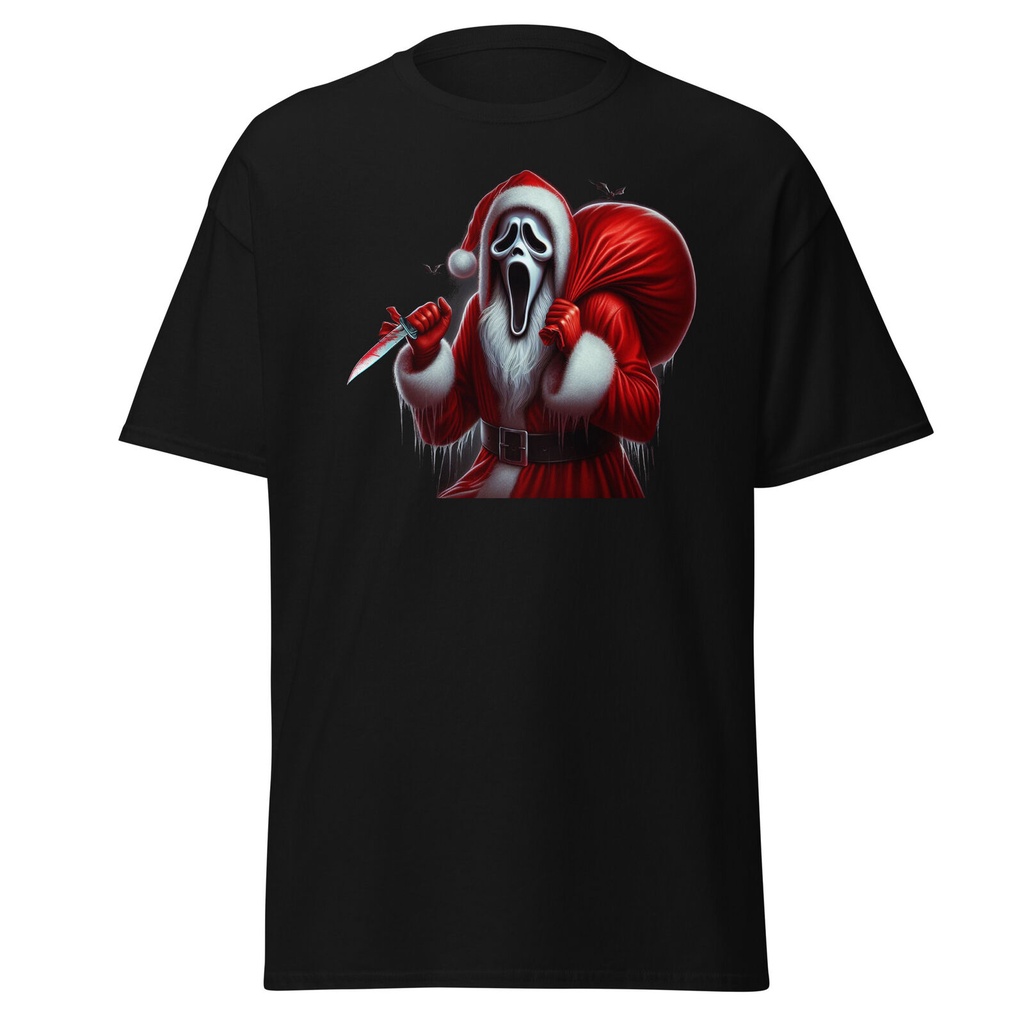 เสื้อยืด Ghostface Santa – Scream Into The Holidays Graphic Tee