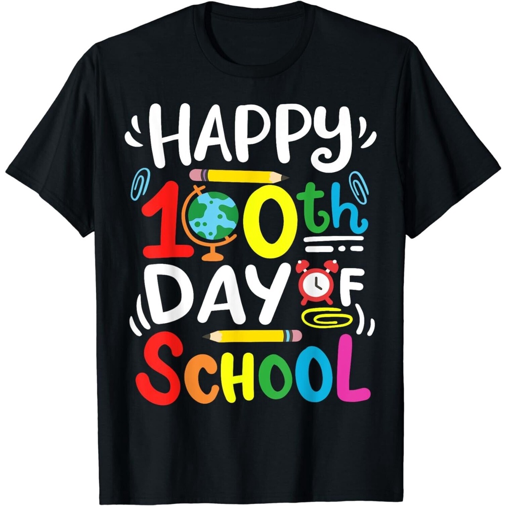 Happy 100Th Day Of School 100 Days Of School Teacher Student T-Shirt
