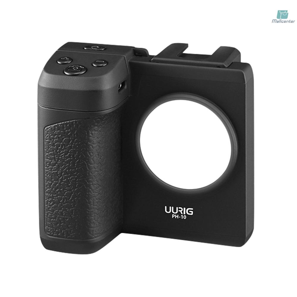 Handle Grip UURIG PH-10 Wireless Handle Grip ที่วางโทรศัพท์ Stabilizer สําหรับสมาร์ทโฟน Vlog Selfie 