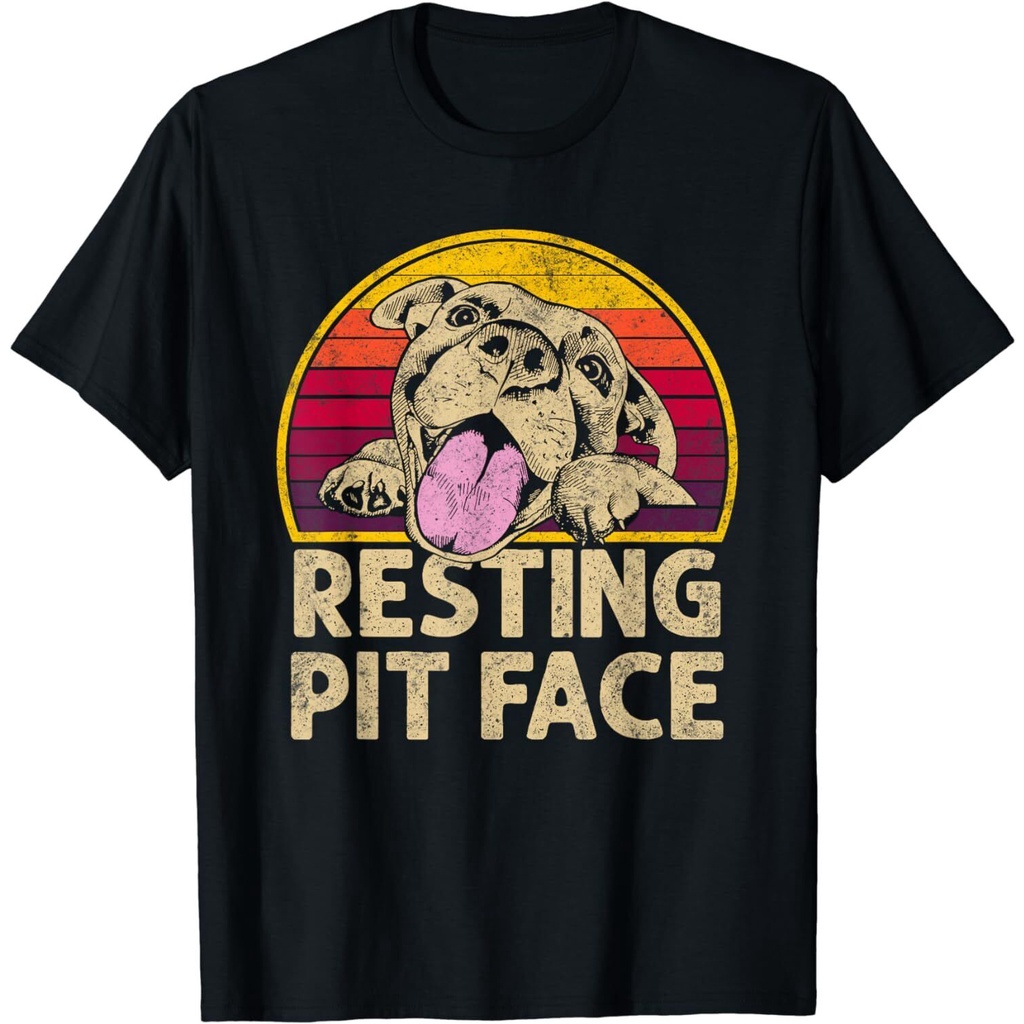 สุนัข Pitbull Resting Pit Face ของขวัญตลกสําหรับคนรัก Pitbull เสื้อยืด Unisex