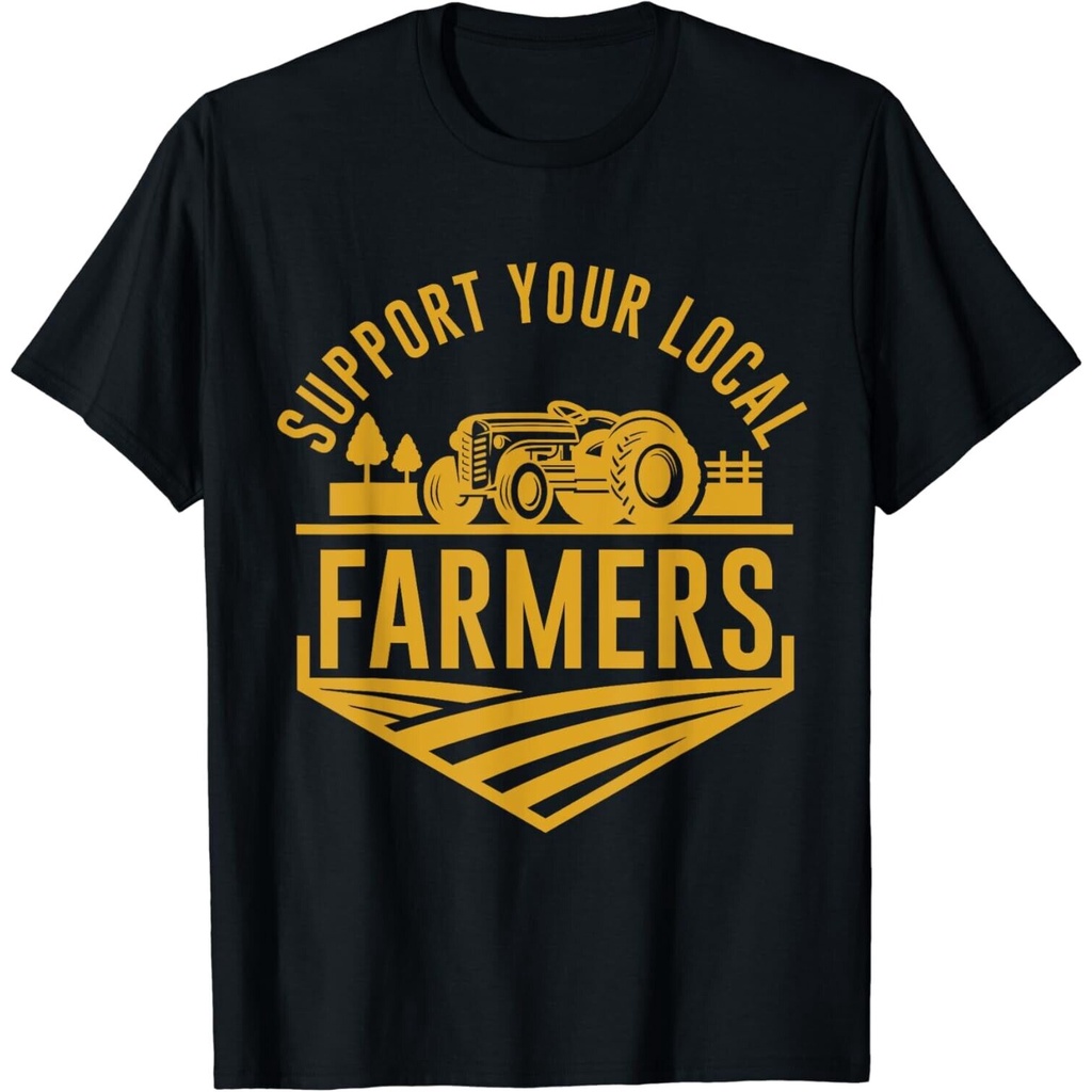 Farm Local Food Patriotic Farming Gift Idea Farming Gift เสื้อยืด Unisex