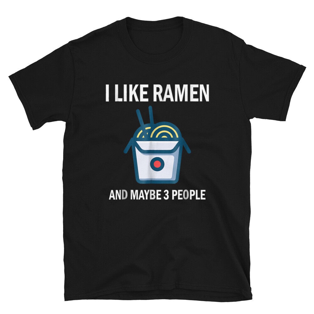 I Like Ramen & Maybe 3 คนน่ารักตลก Otaku ญี่ปุ่น Kanji อะนิเมะ Otaku มังงะ Tee