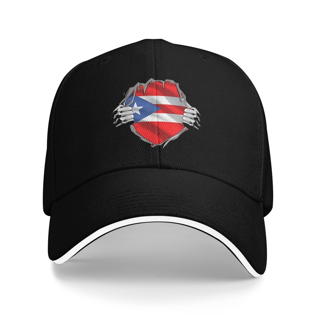 Puerto Rican Heritage Puerto Rico Roots Flag ราคาถูกขายหมวกเบสบอลที่ดี