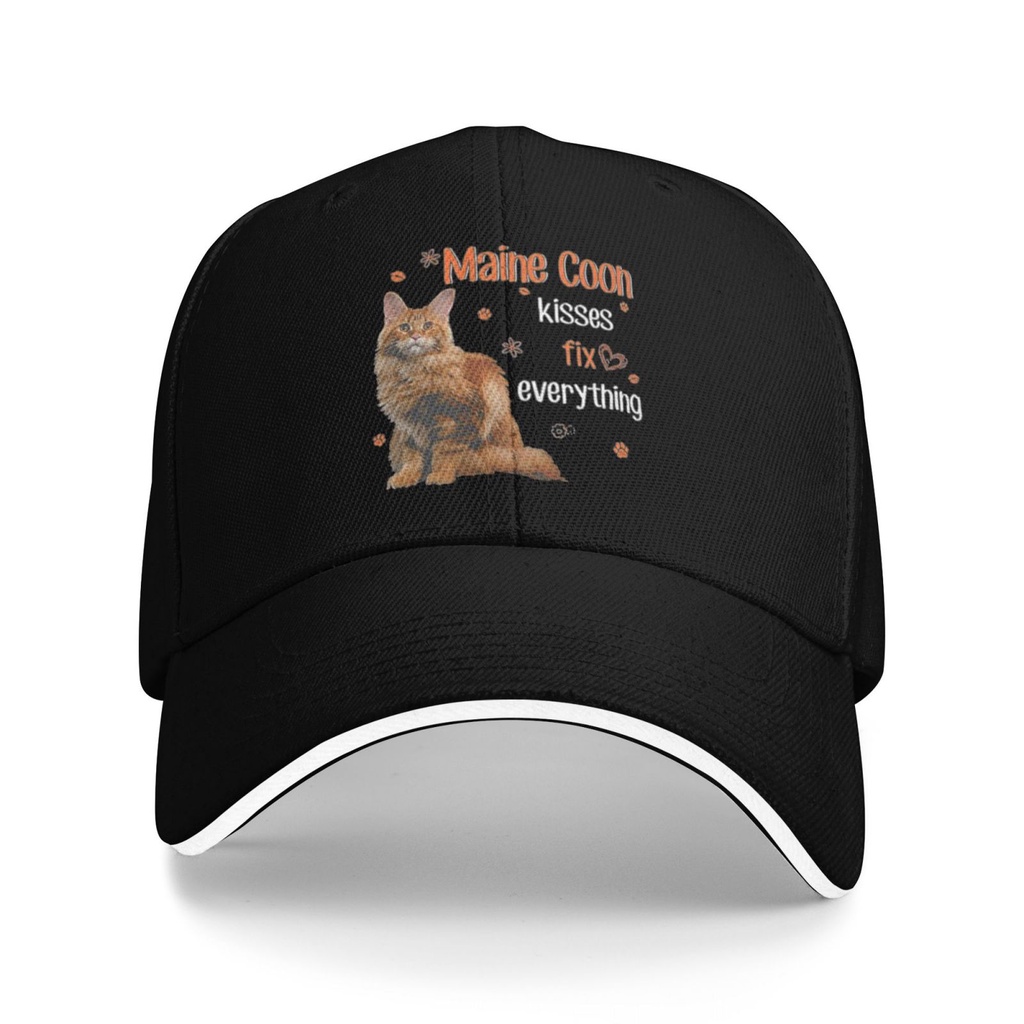 หมวกเบสบอล Maine Coon Kisses Fix Everything Good