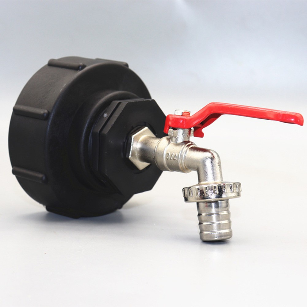[Clearance ส่วนลด]ibc Outlet Tap 3/4 นิ้ว IBC Adapter S100x8 ทองเหลือง IBC Ball Outlet Valve Faucet