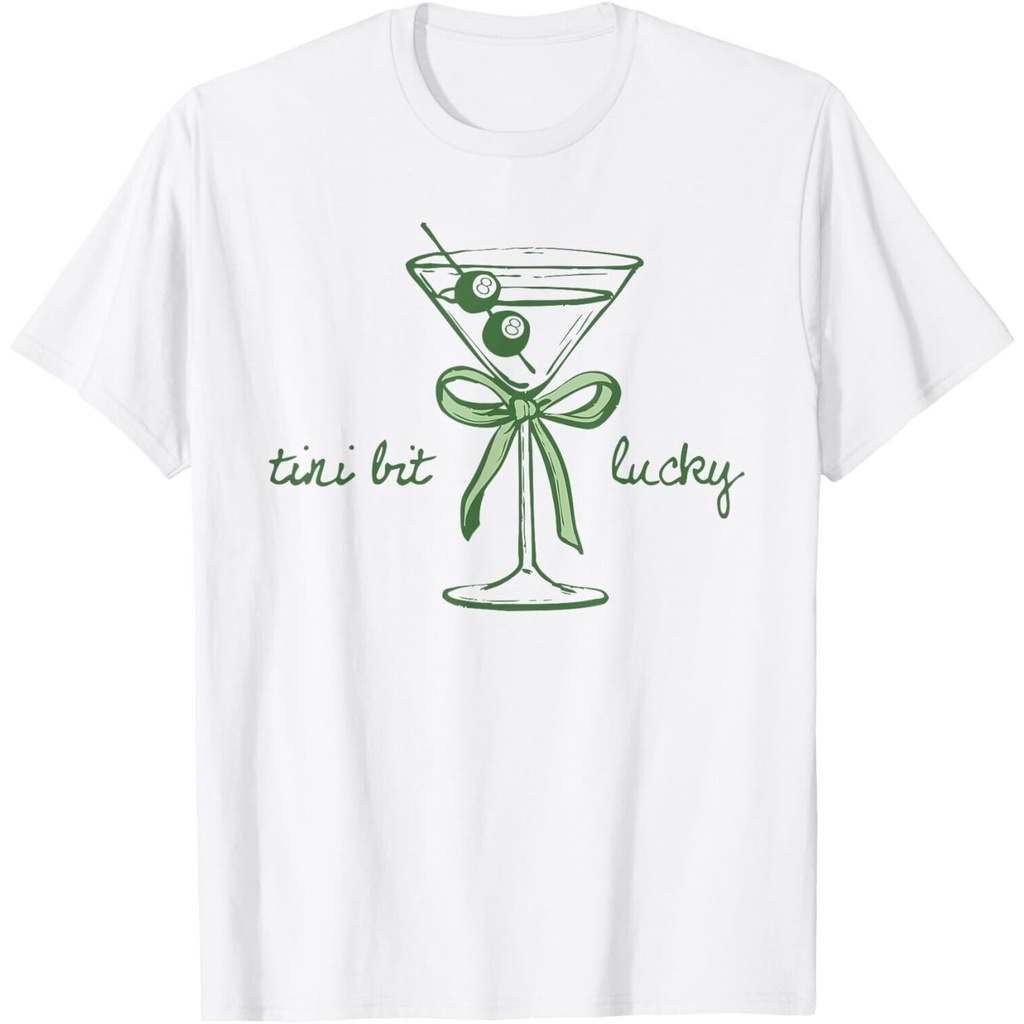 เซนต์. PatrickS Martini Irish Baby A Tini Bit Irish Lucky เสื้อยืด Unisex