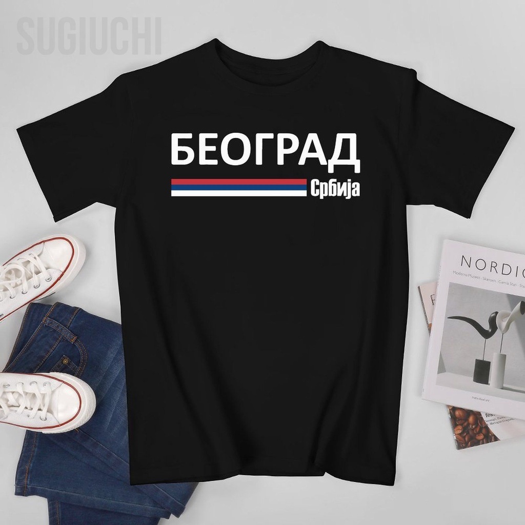 ผู้ชาย Serbia Flag Beograd Srbija Serbian Pride Belgrade TShirt Tees T เสื้อ TShirt