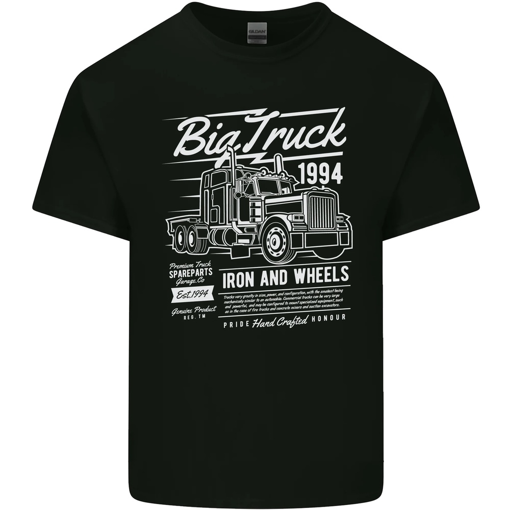 Lorry Driver Hgv Big Truck Mens Cotton T-Shirt Tee Top