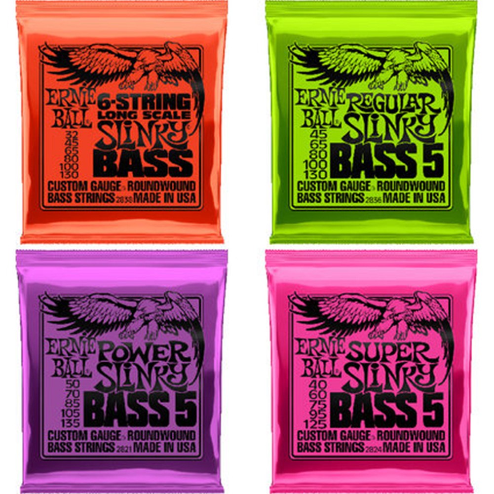 ERNIE BALL In Stockernie Ball Bass Strings 233 2835 2824 2836 สําหรับ 4 String 5 String Electric Bas