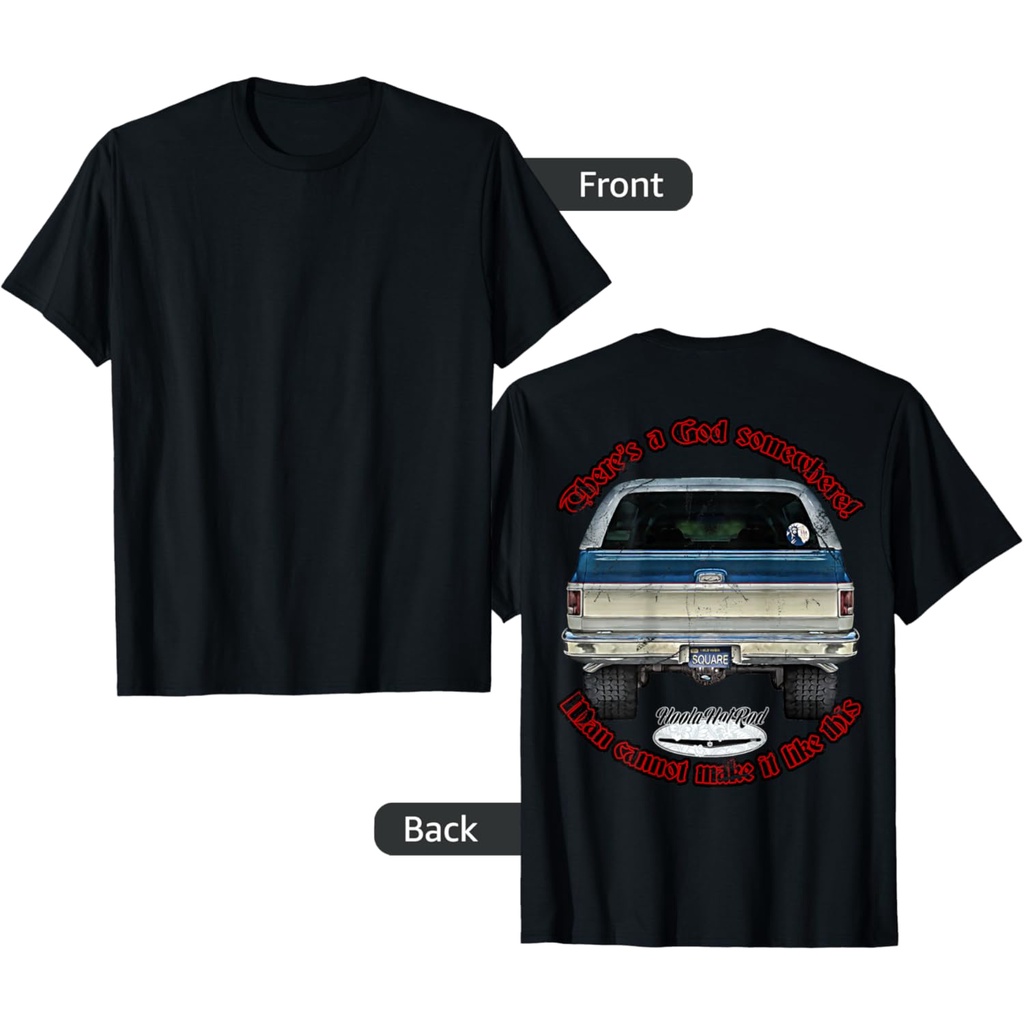 เสื้อยืดผ้าฝ้ายผู้ชาย HoolaHotRod, God, K5, C10, Jimmy, Squarebody Truck, Dually, Blazer, Silverado,