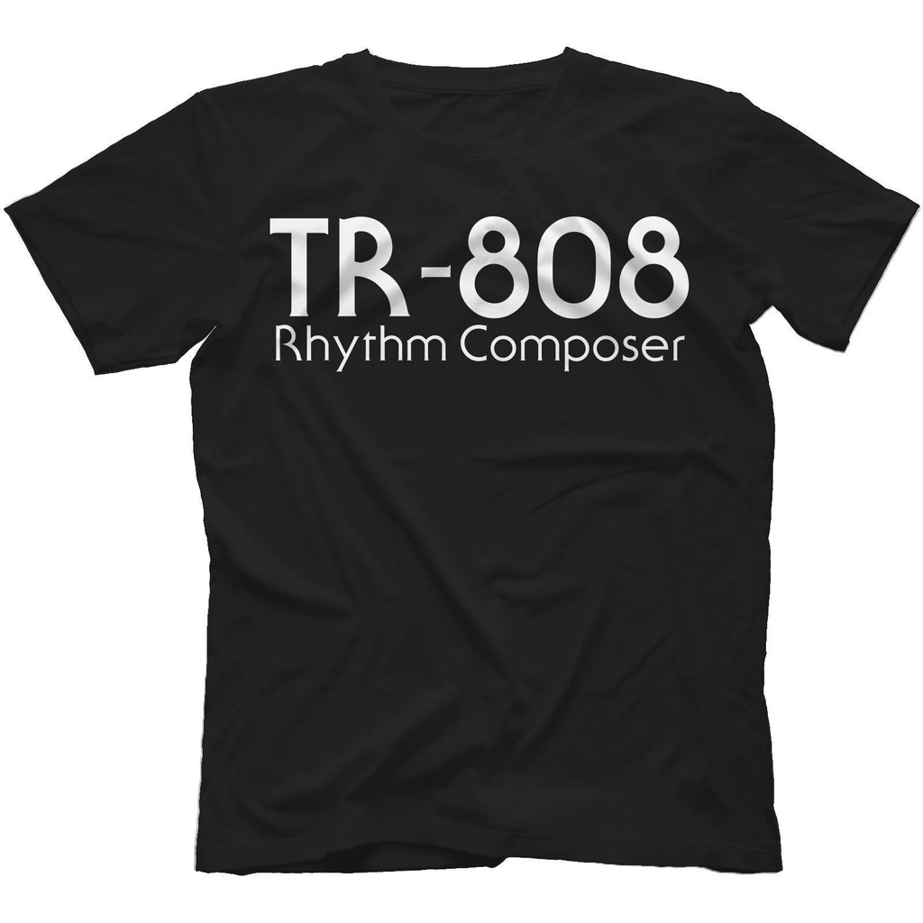 Tr-808 เสื้อยืดผ้าฝ้าย 100% Synthesiser Drum Machine Analog Retro 707 909