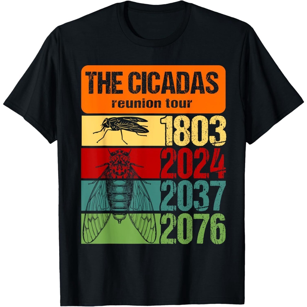 The Cicadas Reunion Tour 2024 ตลก Cicada Fest Cicada Lover เสื้อยืด