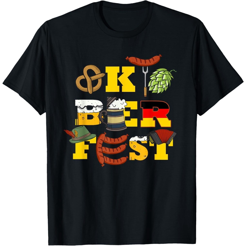 ใหม่ล่าสุดเยอรมัน Oktoberfest ตลก Oktoberfest เครื่องแต่งกายผู้ชาย Oktoberfest เสื้อยืด
