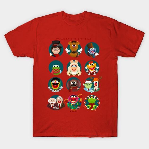 เสื้อยืด The Muppets Twelve Days Of Christmas Xs-3Xl