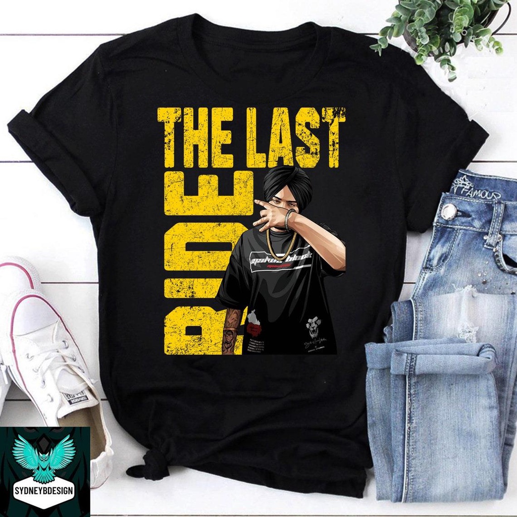 Sidhu Moosewala Desi Merch The Last Ride Vintage Tshirt Sidhu Moose Wala Rapper Rap Lovers Moesewala