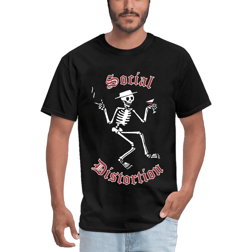 Adilaidun Men Social Distortion ผ้าฝ้าย Spelly