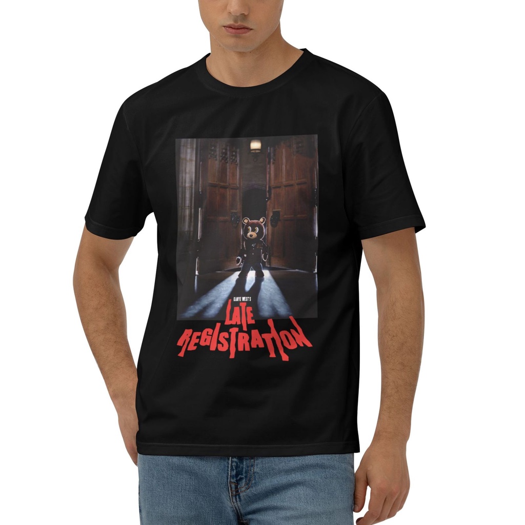 Vtg 2005 Kanye West Lateลงทะเบียน Tour เสื้อยืดผ้าฝ้าย 100% บุรุษใหม่ล่าสุด