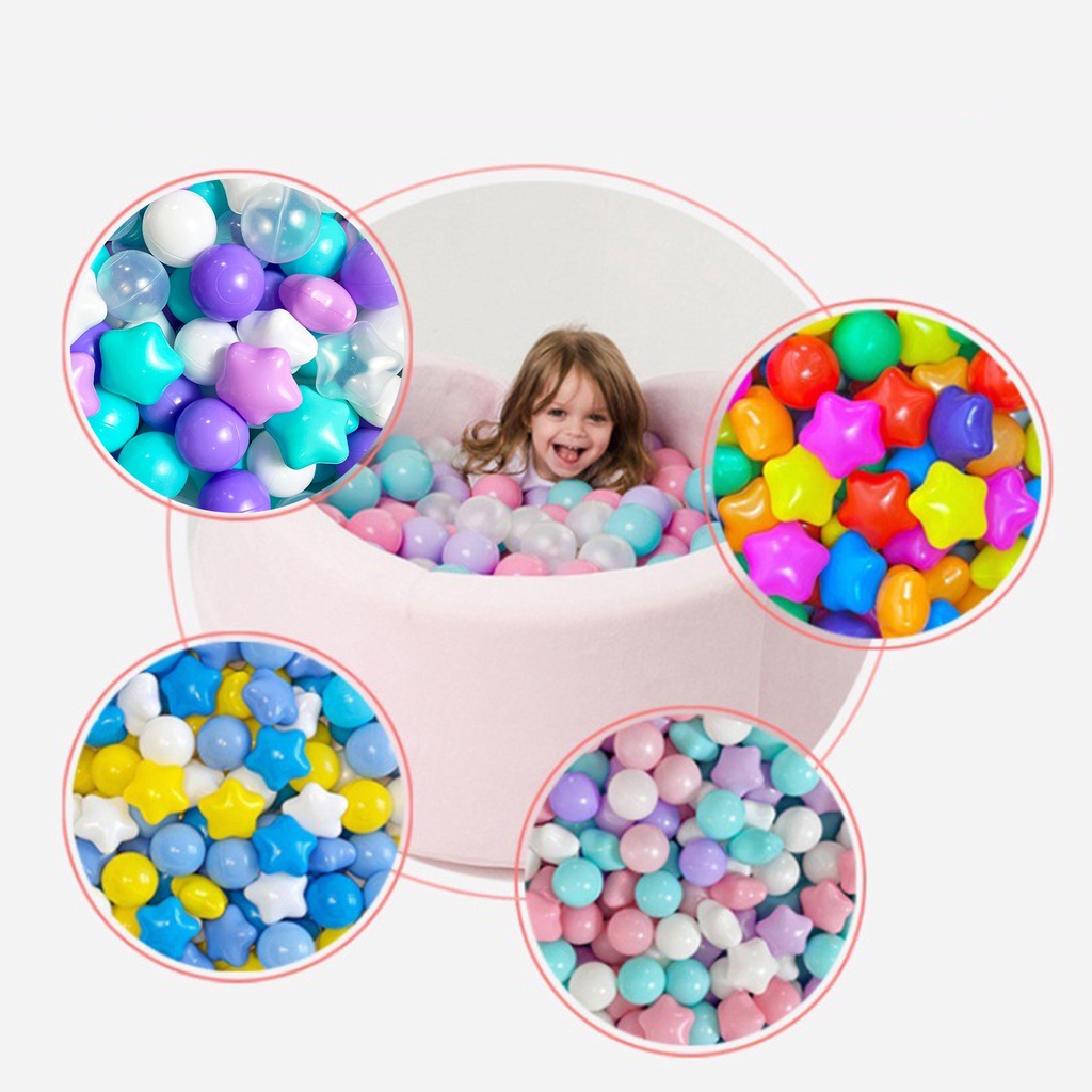 [SF] 100 ชิ้น Ocean Ball Pit Balls ปลอดภัย Star Balls สําหรับ Playrooms Sensory Perception ของเล่นประสานงานการฝึกอบรมลูกบอลสําหรับเด็ก Bounce House อุปกรณ์เสริม - รูปที่ 4