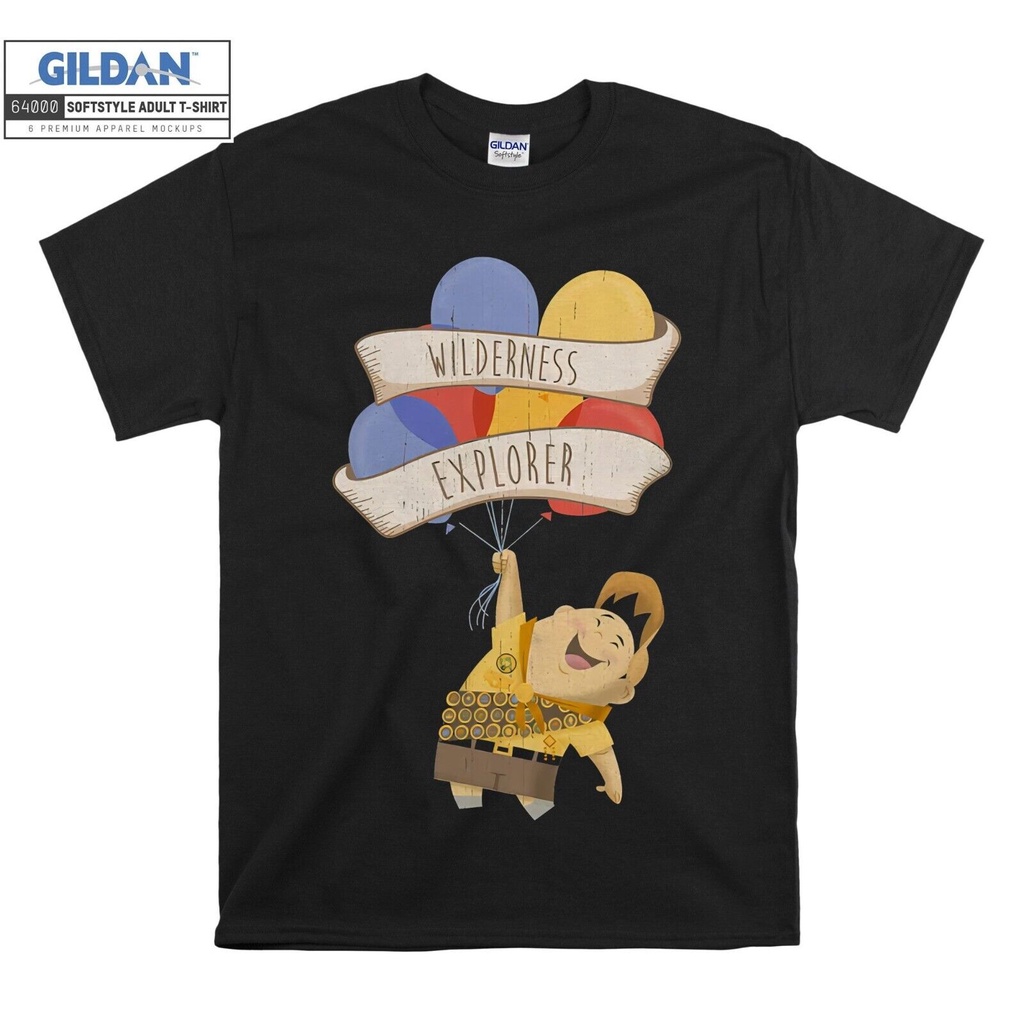 Disney Up Russell Wilderness เสื้อยืด T เสื้อผู้ชาย เสื้อยืด Unisex 6323