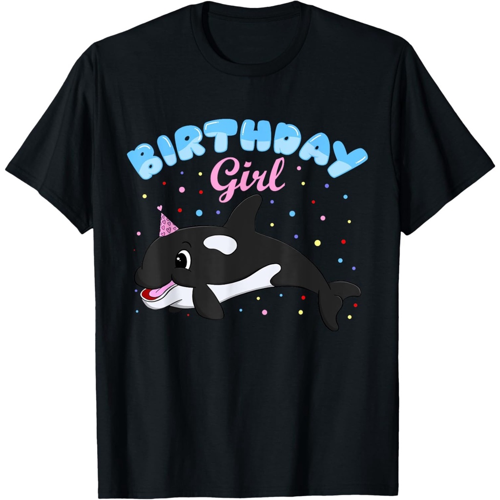 วันเกิดน่ารัก Orca Killer Whale Party สําหรับเสื้อยืด