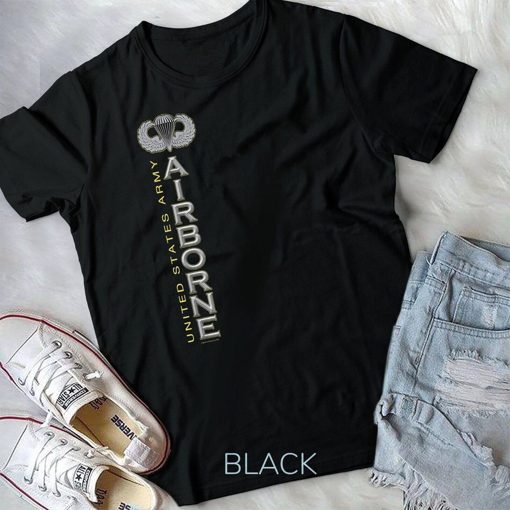 US Army Airborne T-Shirt เสื้อยืด Unisex
