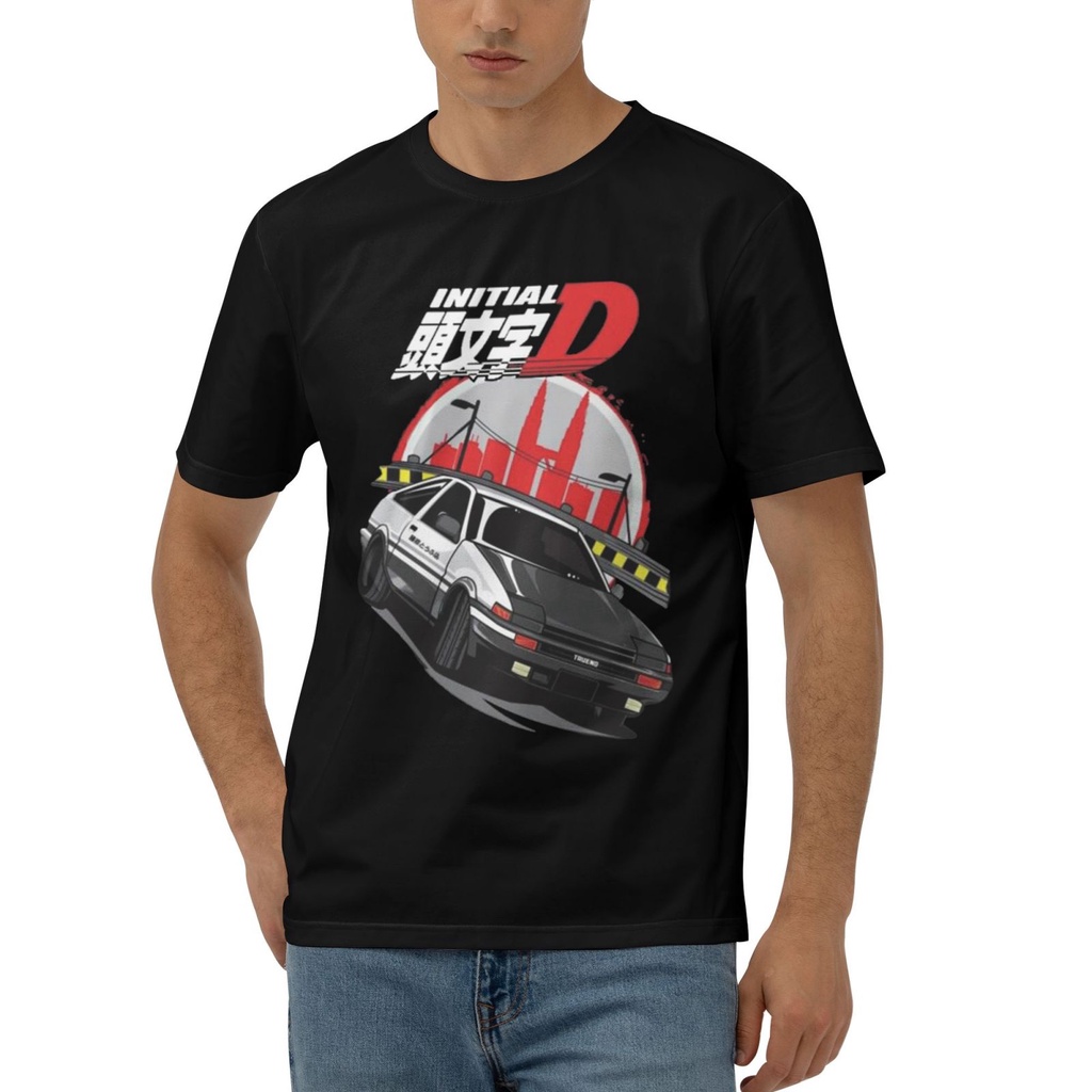 Initial D Ae86 Japan Car Racer Lover Manga เสื้อยืดผู้ชายคุณภาพสูงยอดนิยม