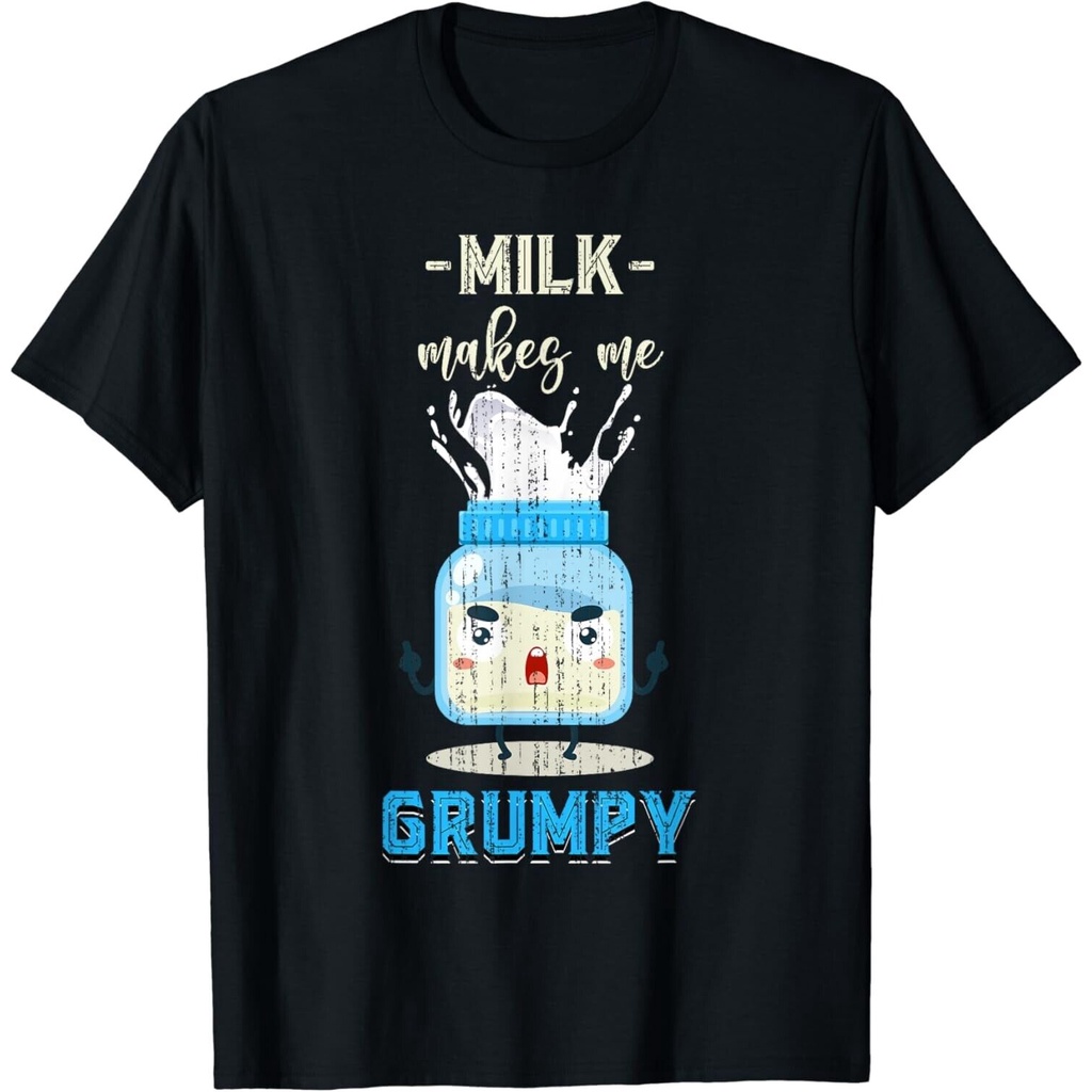 Funny Milk Dairy Free Grumpy Lactose Intent Lactose Free เสื้อยืด